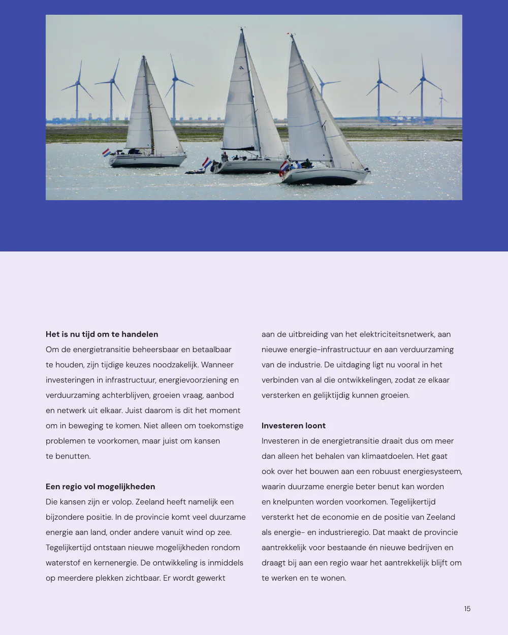 Pulse, pagina 15: De toekomst vraagt om actie