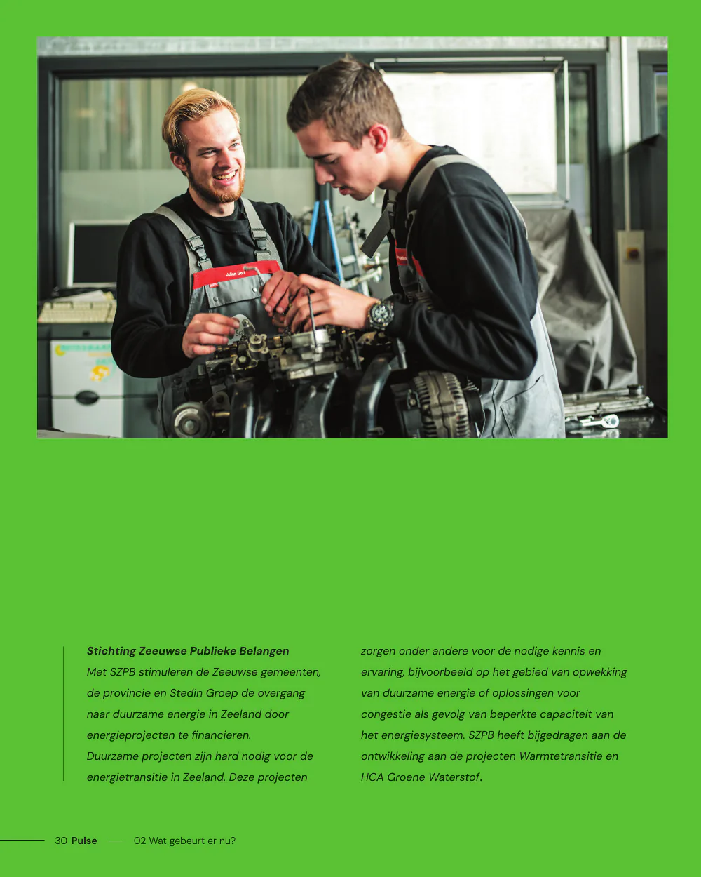 Pulse, pagina 30: Werk maken van de warmtetransitie