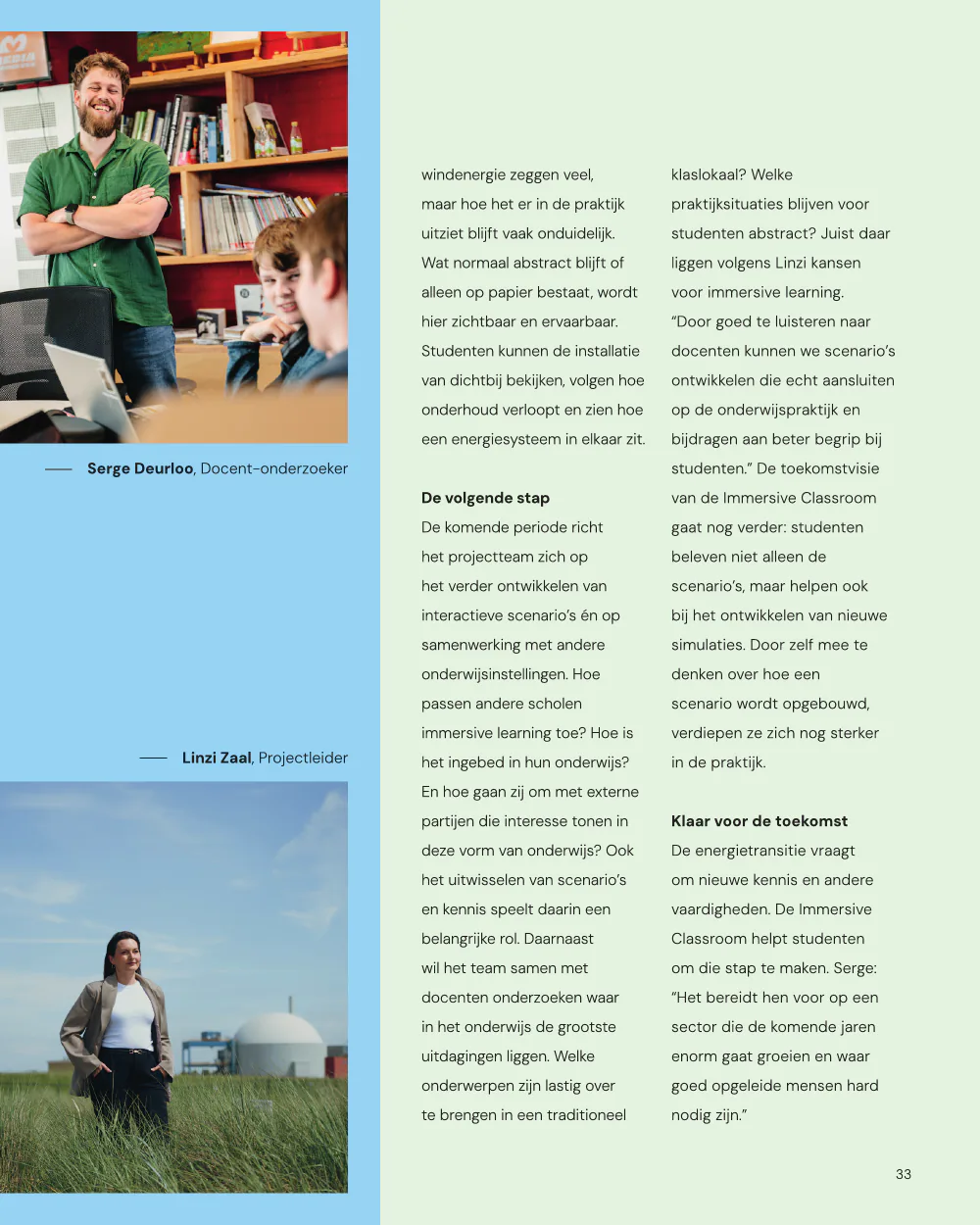 Pulse, pagina 33: Leren in een simulatie