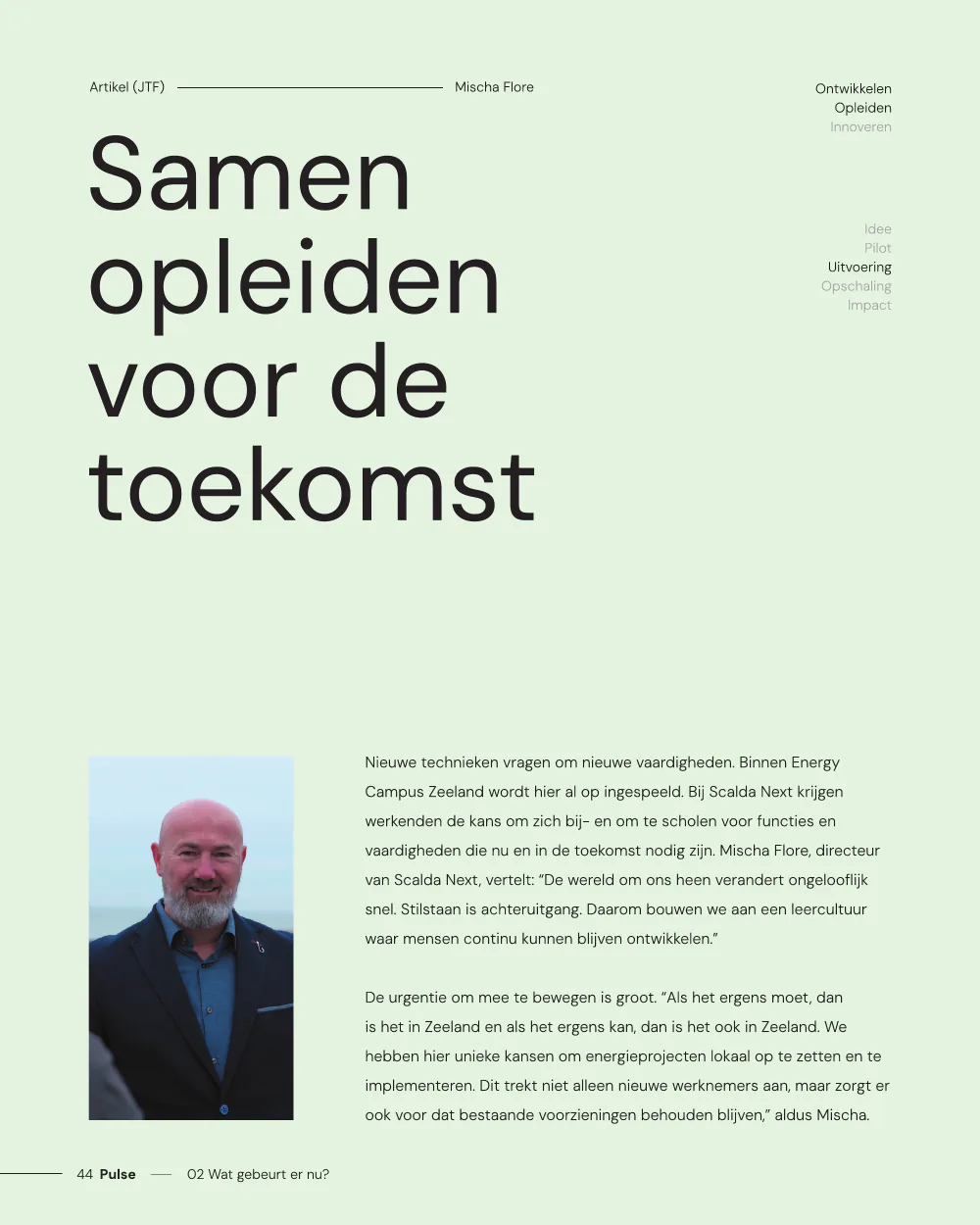 Pulse, pagina 44: Samen opleiden voor de toekomst