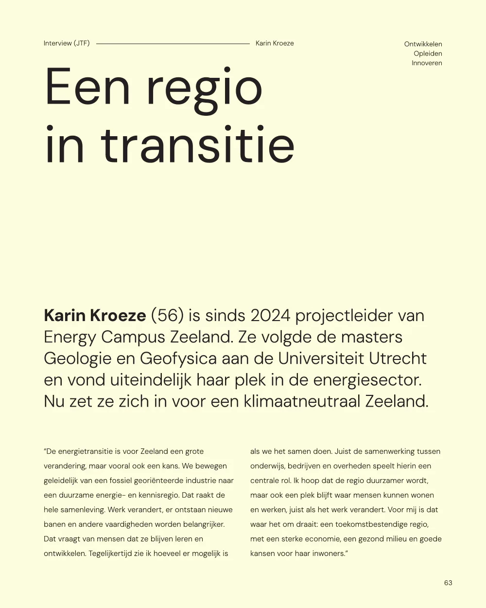 Pulse, pagina 63: Een regio in transitie